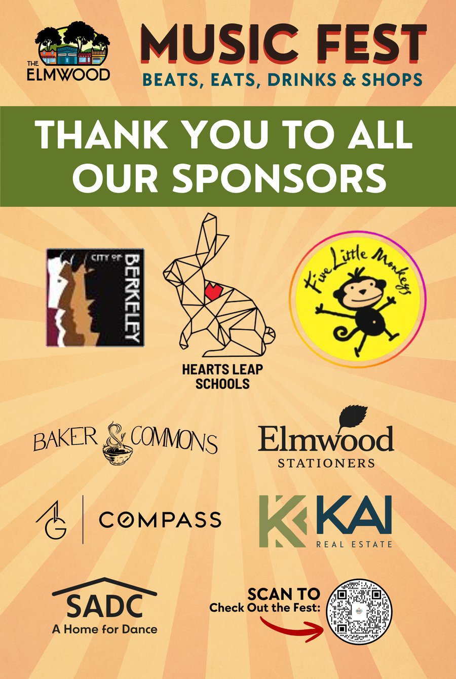 Music Fest sponsors poster